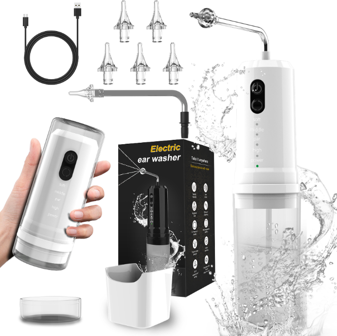 CoralBond 2-in-1 Portable Electric Ear Wax Remover Cleaning Kit Cleaner Water Powered VB028
