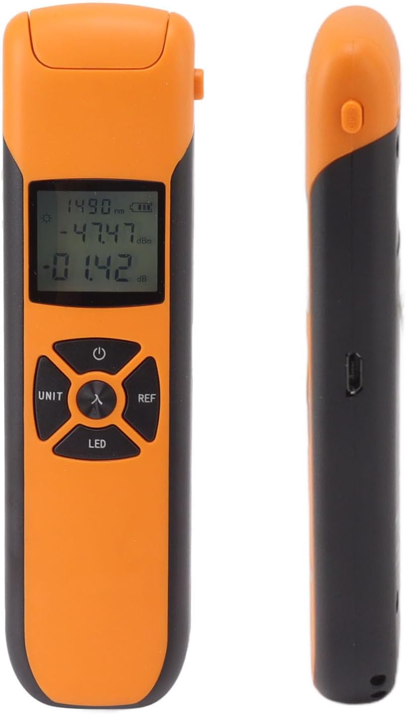 CoralBond Portable Mini Optical Power Meter High Accuracy Rechargeable Fiber Optic Tester VB004