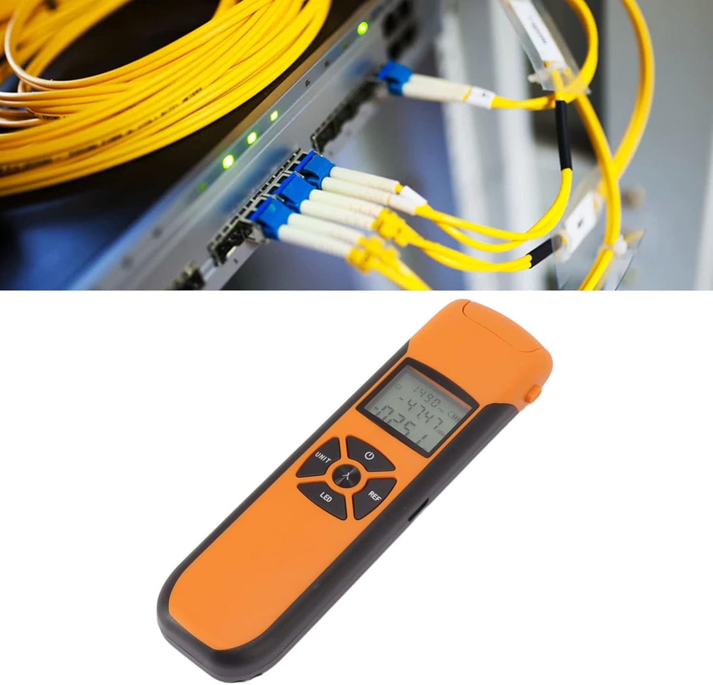CoralBond Portable Mini Optical Power Meter High Accuracy Rechargeable Fiber Optic Tester VB004