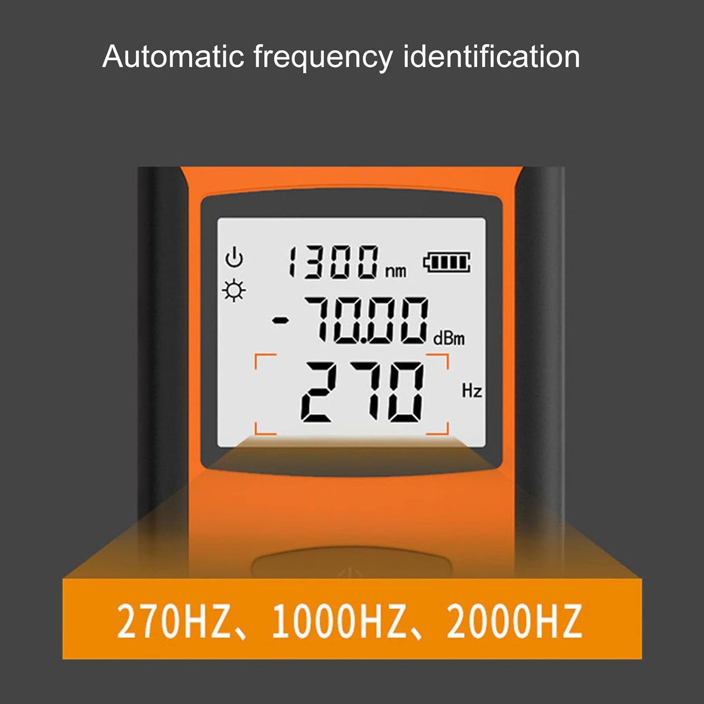 CoralBond Portable Mini Optical Power Meter High Accuracy Rechargeable Fiber Optic Tester VB004
