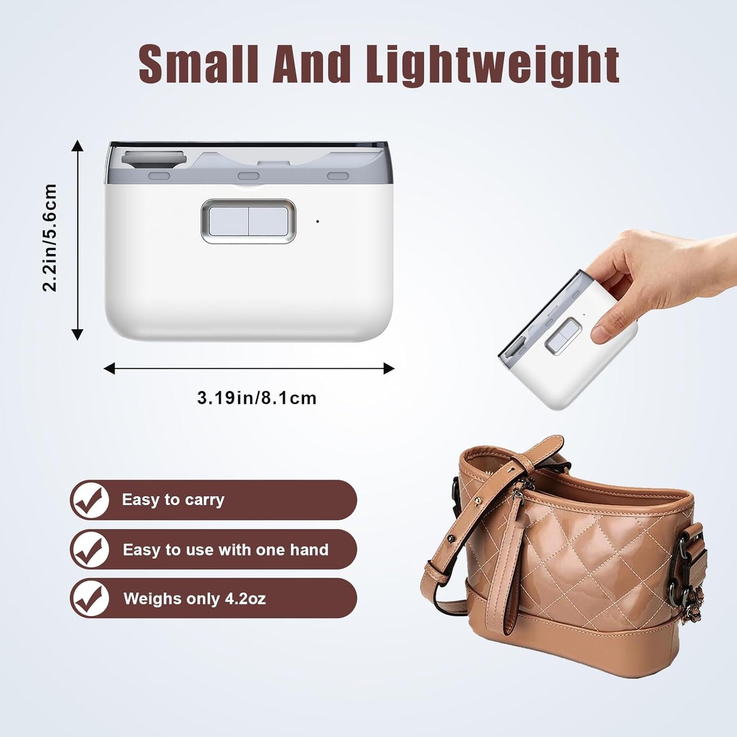 CoralBond 2 in-1 Electric Nail Clipper Trimmer Polisher White Automatic Fingernail File Light VB083