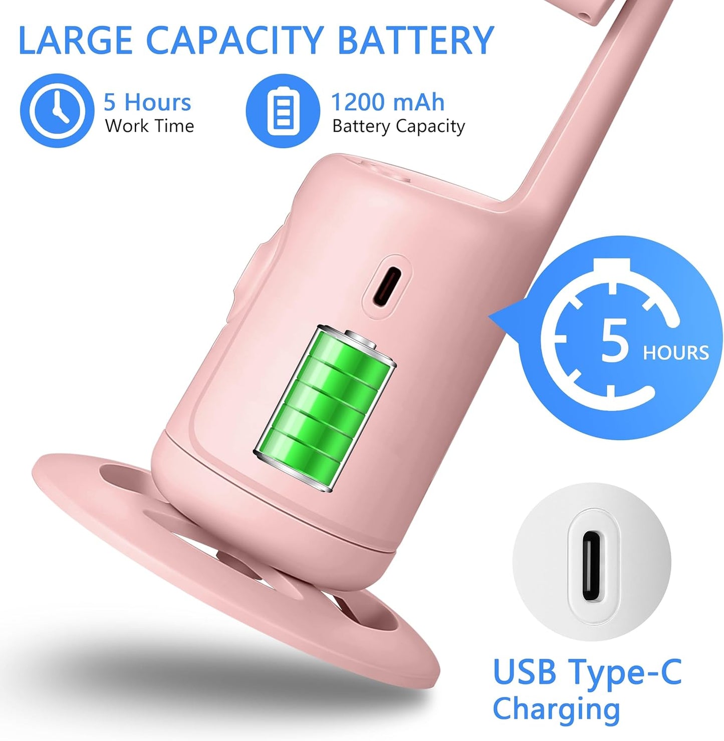 CoralBond Auto Face Tracking Smart Tripod Pink Remote Selfie Vlog Stick Gesture Control VB098