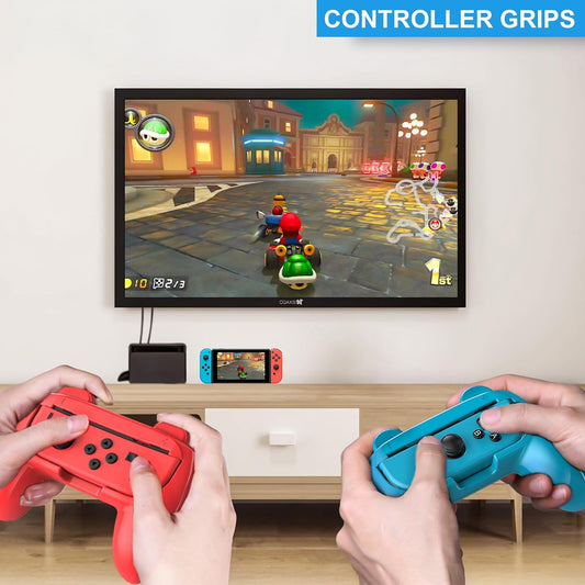 CoralBond 14-in-1 Switch Sports Accessories Bundle Games Kit Nintendo OLED Console Joy-Con VB064