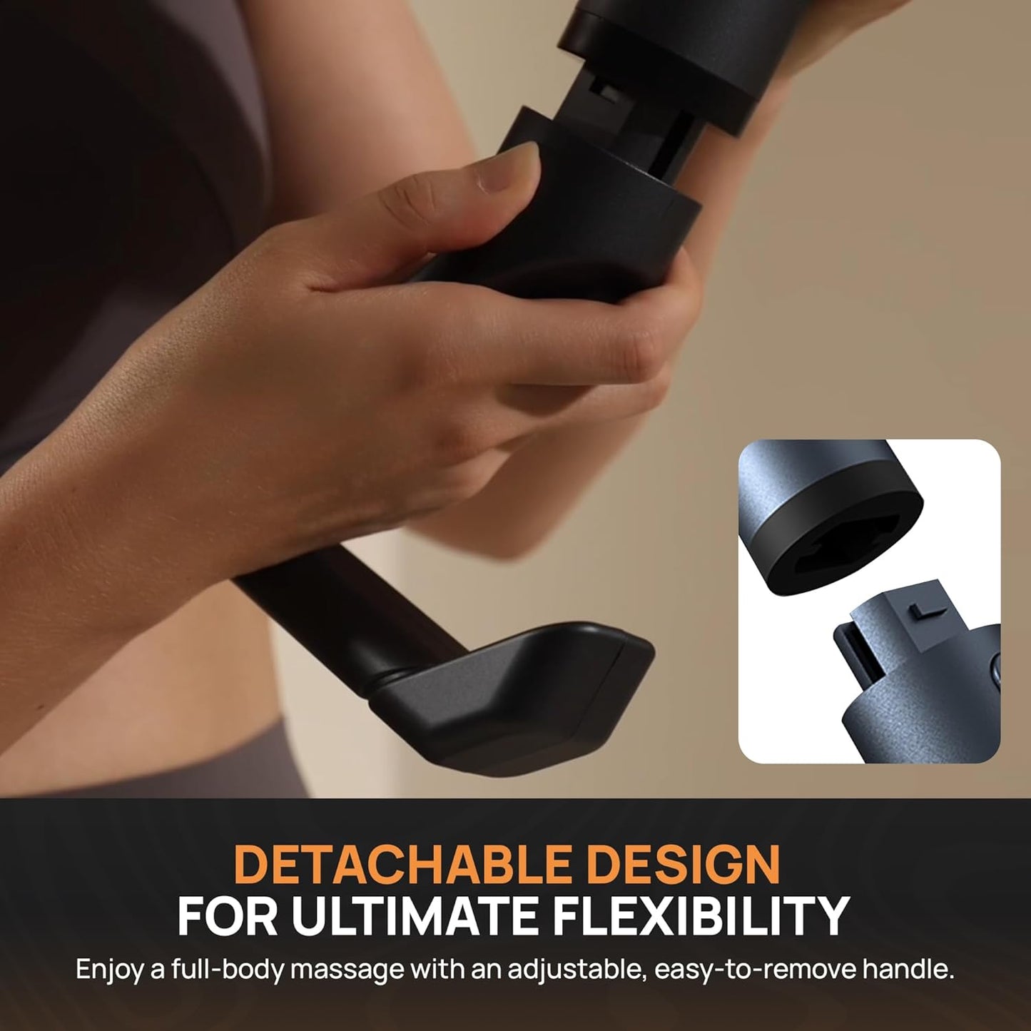 CoralBond 3-In-1 Deep Tissue Massage Gun Muscle Massager Back Relaxation Belt VB092