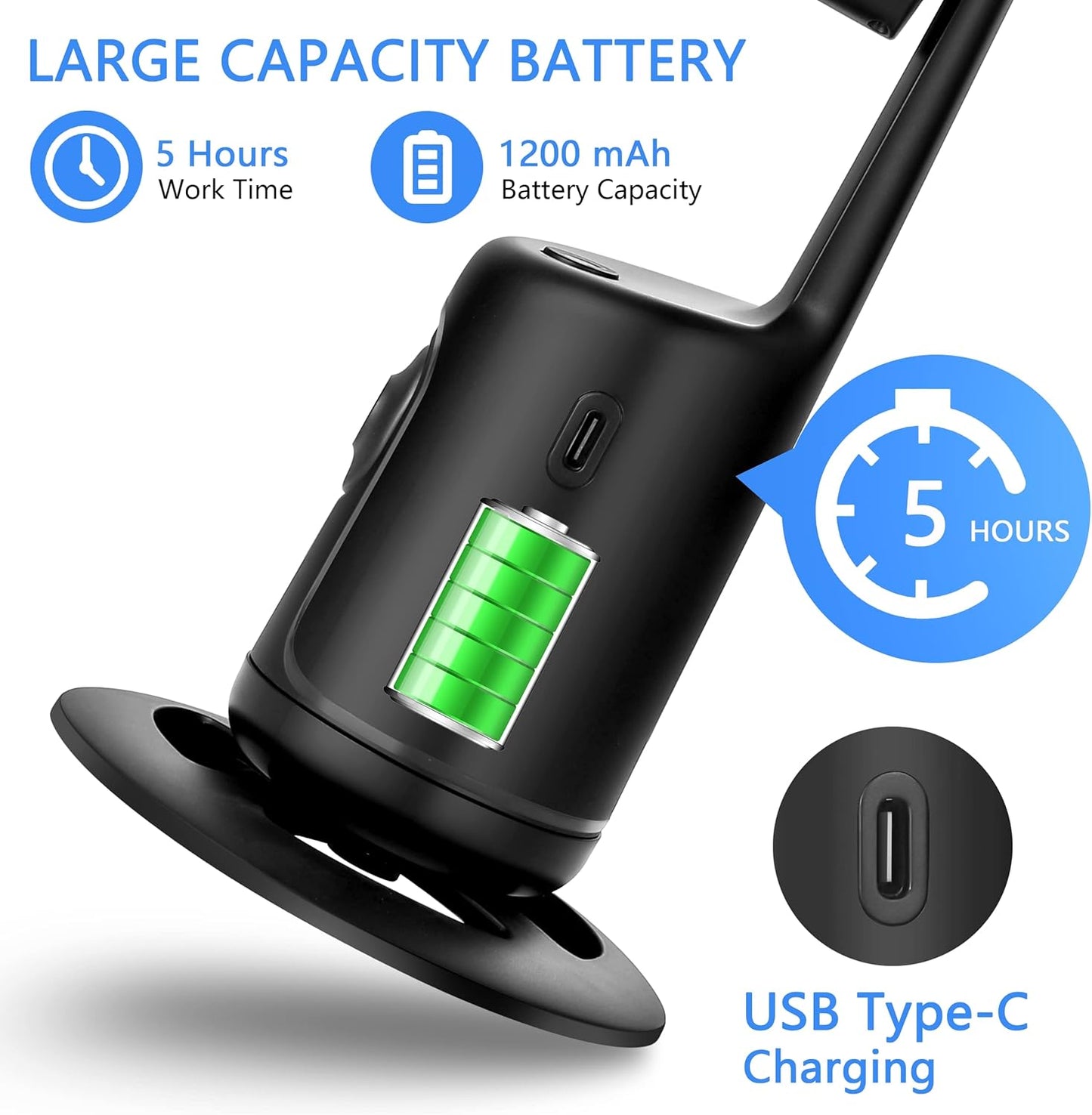 CoralBond Auto Face Tracking Smart Tripod Remote Selfie Vlog Stick Gesture Control VB097