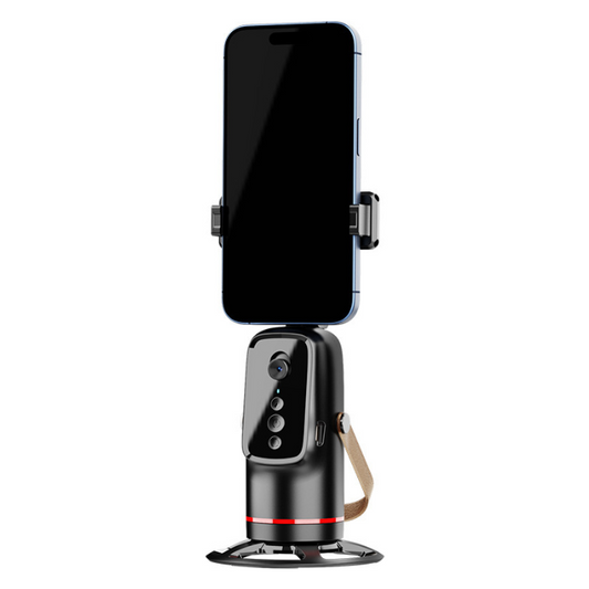 CoralBond Face Body Phone Camera Stand Black Moving Tripod 360° Rotation Motion Sensor Track Automatic Recognition VB101