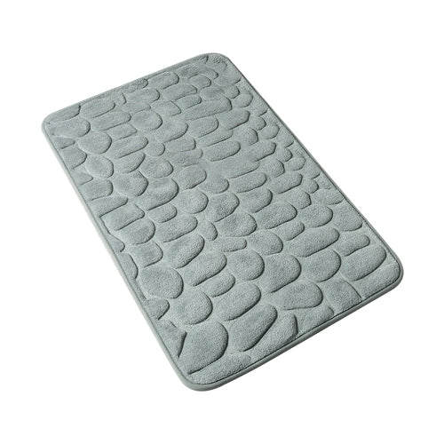CoralBond 16"-24"Non-Slip Bath Bathroom Cobblestone Embossed Mat Rug Absorbent Washable VB010
