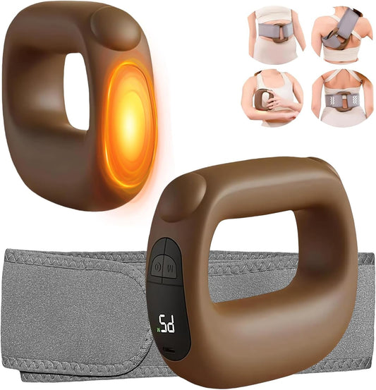 CoralBond Deep Tissue Percussion Muscle Massage Guns Brown Heat Pain Relief Adjustable Speed Intensity VB087