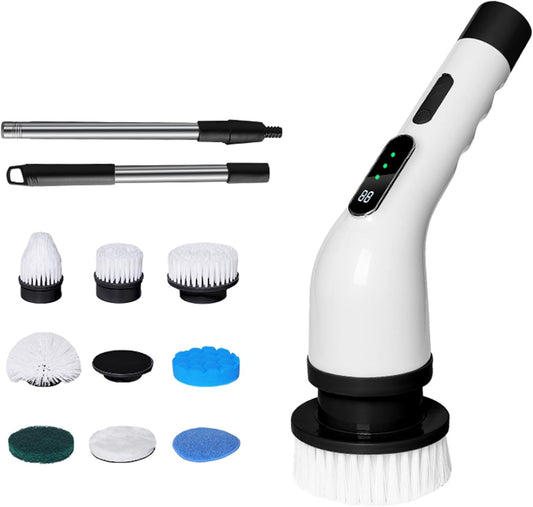 CoralBond Cordless Electric Cleaning Brush Scrubber Home Spin VB063