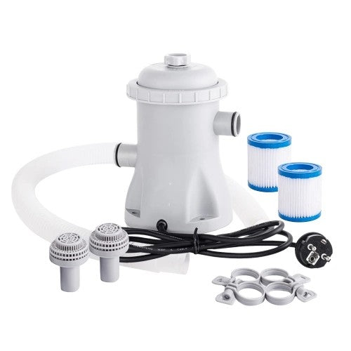 CoralBond 330 GPH Electric Pool Filter Water Pump Paddling 2 Filter Cartridge VB009