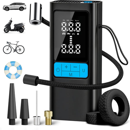 CoralBond 150PSI Portable Cordless Air Compressor Pump Tire Inflator Digital Display Auto Stop VB007