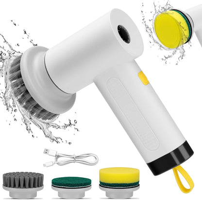 CoralBond 3000ma Cordless Electric Spin Brush Scrubber Handheld Cleaning VB060