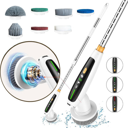 CoralBond Electric Spin Scrubber Upgraded Powerful Bathroom Brush Cleaner VB062