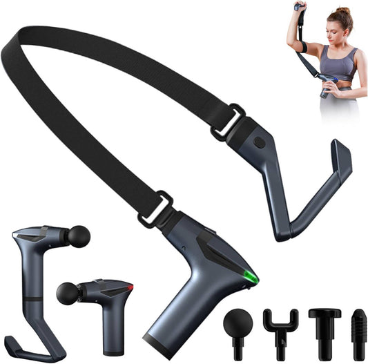CoralBond 3-In-1 Deep Tissue Massage Gun Muscle Massager Back Relaxation Belt VB092