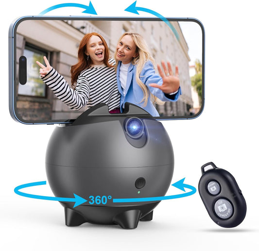 CoralBond 2025 AI Auto Face Tracking Smart Tripod 360° Rotation Intelligent Adjustable VB095