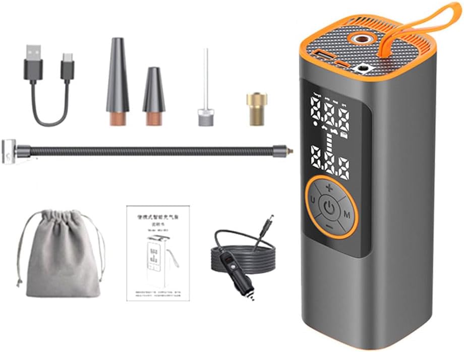 CoralBond 150 PSI Wireless Tire Inflator Pressure Gauge Fast Emergency Tool VB005