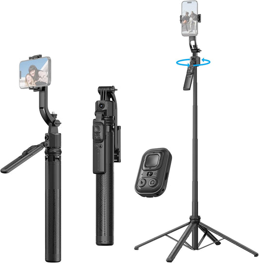 CoralBond 64'' Auto Face Tracking Tripod Stand 360 Rotation Remote Gesture Control VB105