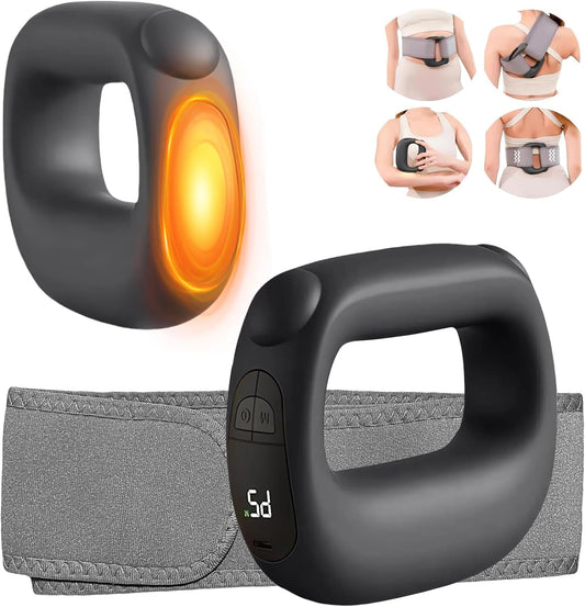 CoralBond Deep Tissue Percussion Muscle Massage Guns Black Heat Pain Relief Adjustable Speed Intensity VB086
