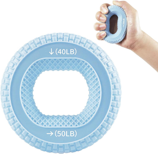 CoralBond Hand Grip Strengthener Strength Trainer Finger Exerciser Set Forearm Workout Gripper Silicone VB090