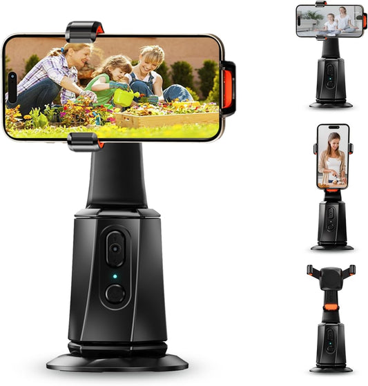 CoralBond Auto Face Tracking Smart Tripod 360° Rotation Stand Phone Holder VB103