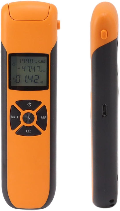 CoralBond Portable Mini Optical Power Meter High Accuracy Rechargeable Fiber Optic Tester VB004