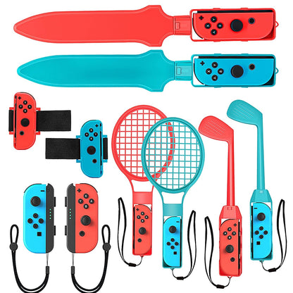 CoralBond 10-in-1 Nintendo Switch Accessories Sports Bundle Games VB067