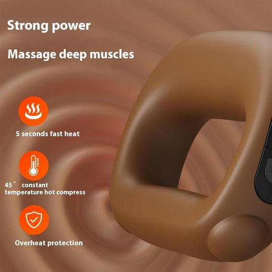 CoralBond Deep Tissue Percussion Muscle Massage Guns Brown Heat Pain Relief Adjustable Speed Intensity VB087