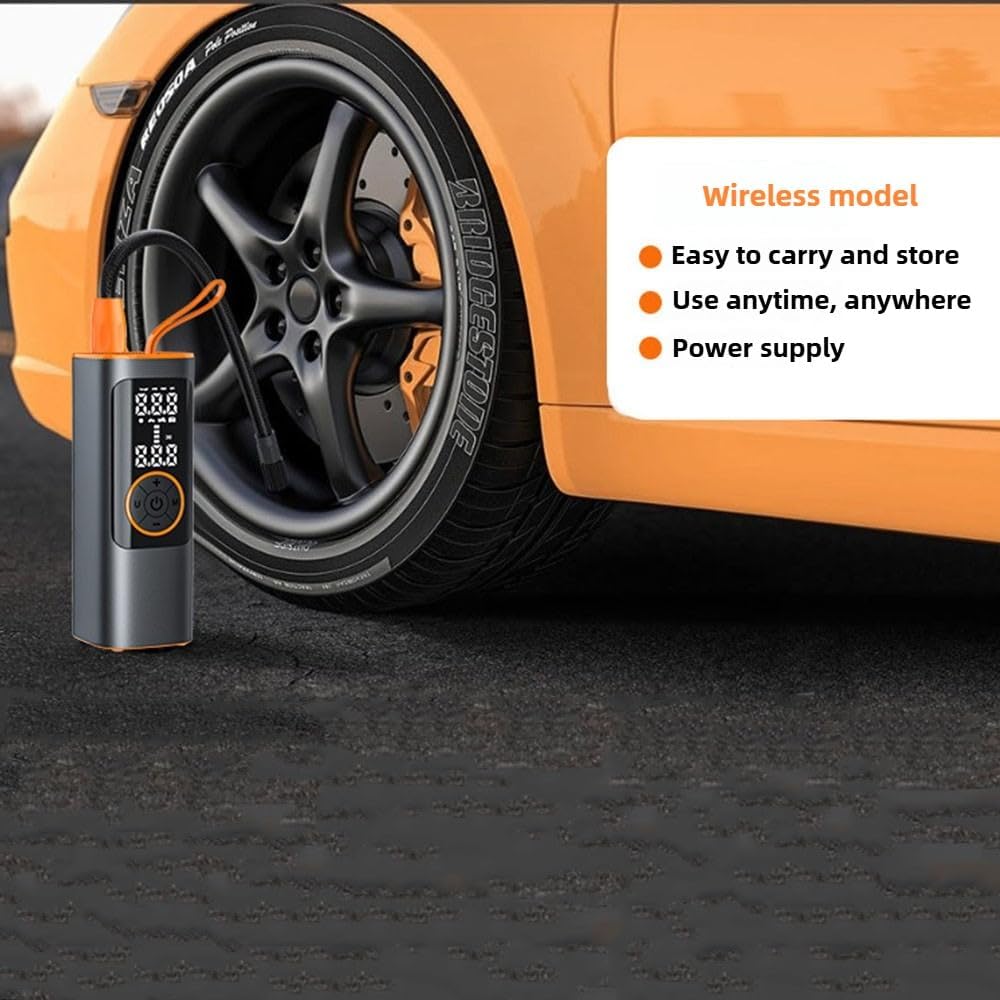CoralBond 150 PSI Wireless Tire Inflator Pressure Gauge Fast Emergency Tool VB005