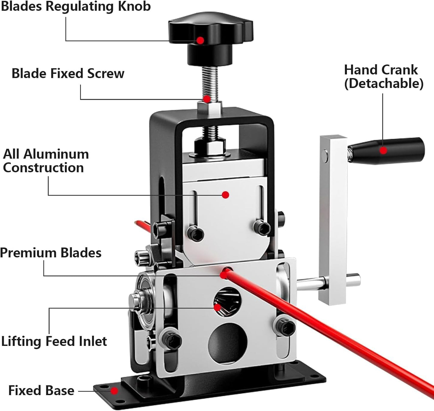 CoralBond 0.06"-1"Manual Wire Scrapping Stripping Machine Gauge Copper Peeler VB052
