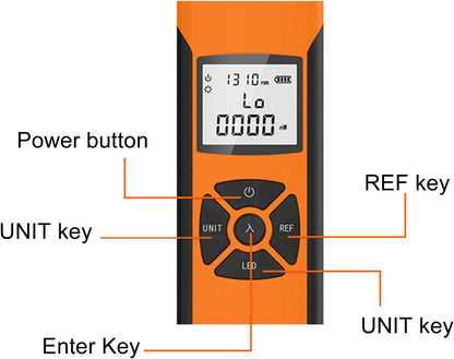 CoralBond Portable Mini Optical Power Meter High Accuracy Rechargeable Fiber Optic Tester VB004