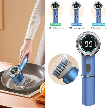 CoralBond Cordless Electric Spin Brush Scrubber Shower Bathroom Tile Kitchen Stove VB058