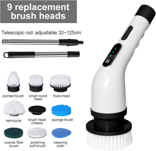 CoralBond Cordless Electric Cleaning Brush Scrubber Home Spin VB063