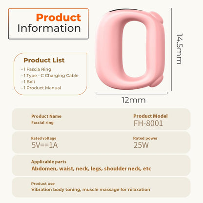 CoralBond Deep Tissue Percussion Muscle Massage Guns Pink Heat Pain Relief Adjustable Speed Intensity VB088