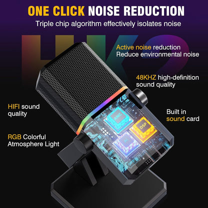 CoralBond HK2 Gaming Microphone USB Dynamic PC Computer Streaming VB037