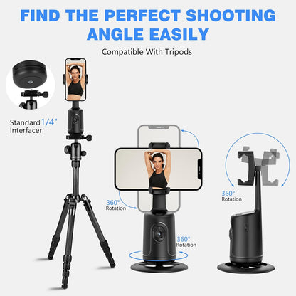 CoralBond Auto Face Tracking Smart Tripod Remote Selfie Vlog Stick Gesture Control VB097