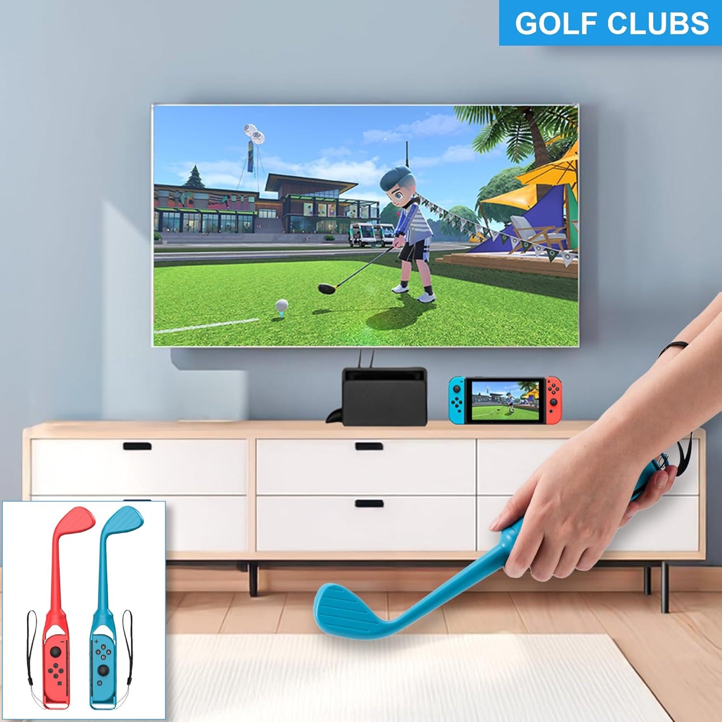 CoralBond 14-in-1 Switch Sports Accessories Bundle Games Kit Nintendo OLED Console Joy-Con VB064