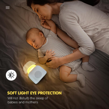 CoralBond Toast Night Light White Noise Cute Teenager Sound Machine Bluetooth Speaker Portable VB049
