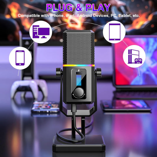 CoralBond HK2 Gaming Microphone USB Dynamic PC Computer Streaming VB037