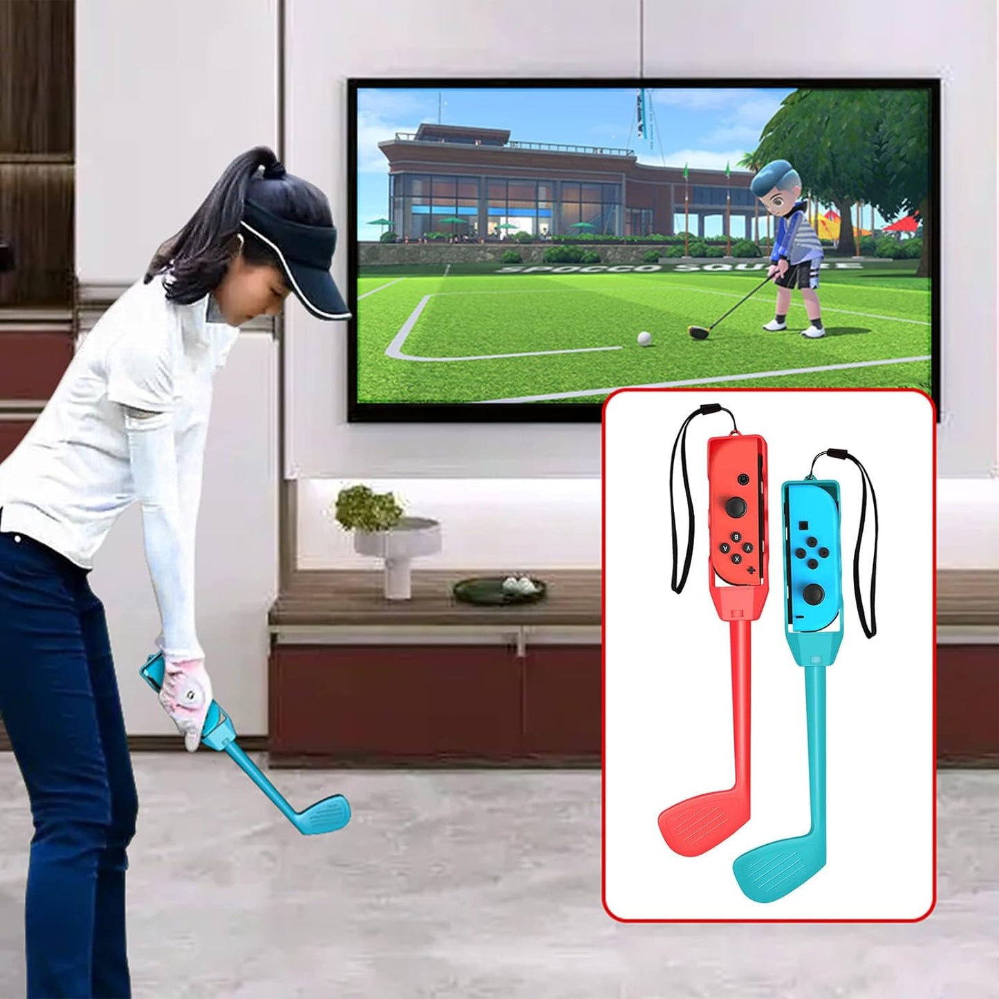 CoralBond 10-in-1 Nintendo Switch Accessories Sports Bundle Games VB067