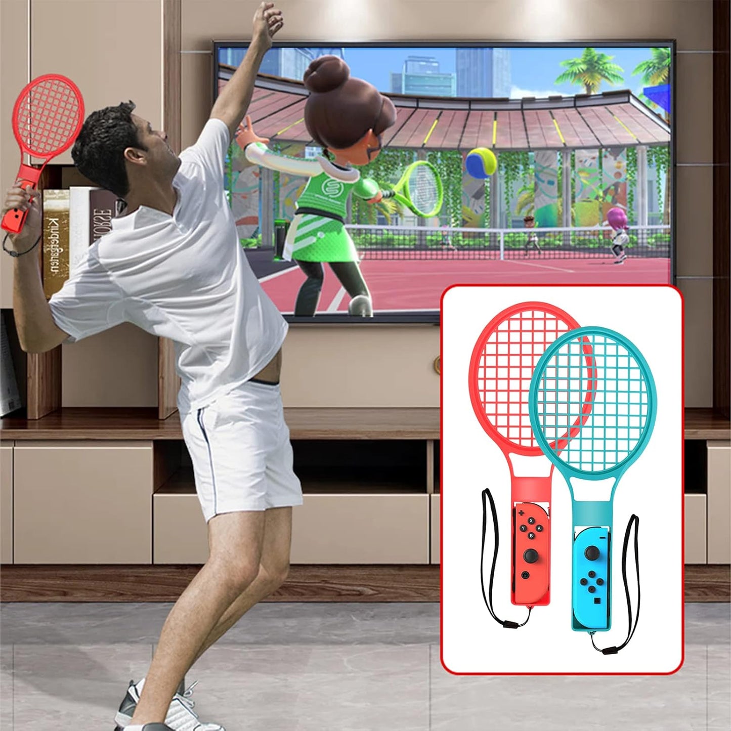CoralBond 10-in-1 Nintendo Switch Accessories Sports Bundle Games VB067