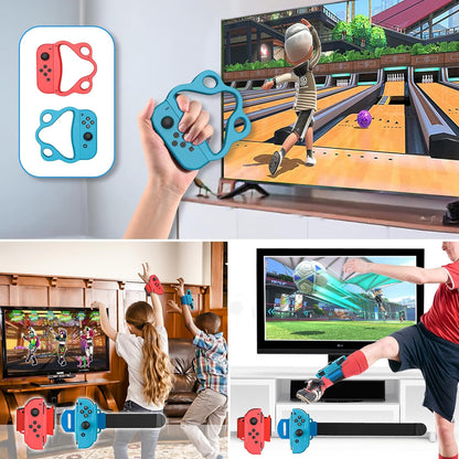 CoralBond 14-in-1 Switch Sports Accessories Bundle Games Kit Nintendo OLED Console Joy-Con VB064