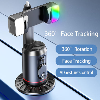 CoralBond Auto Face Tracking Smart Phone Holder 360° Rotation Body Tripod Camera Mount VB094